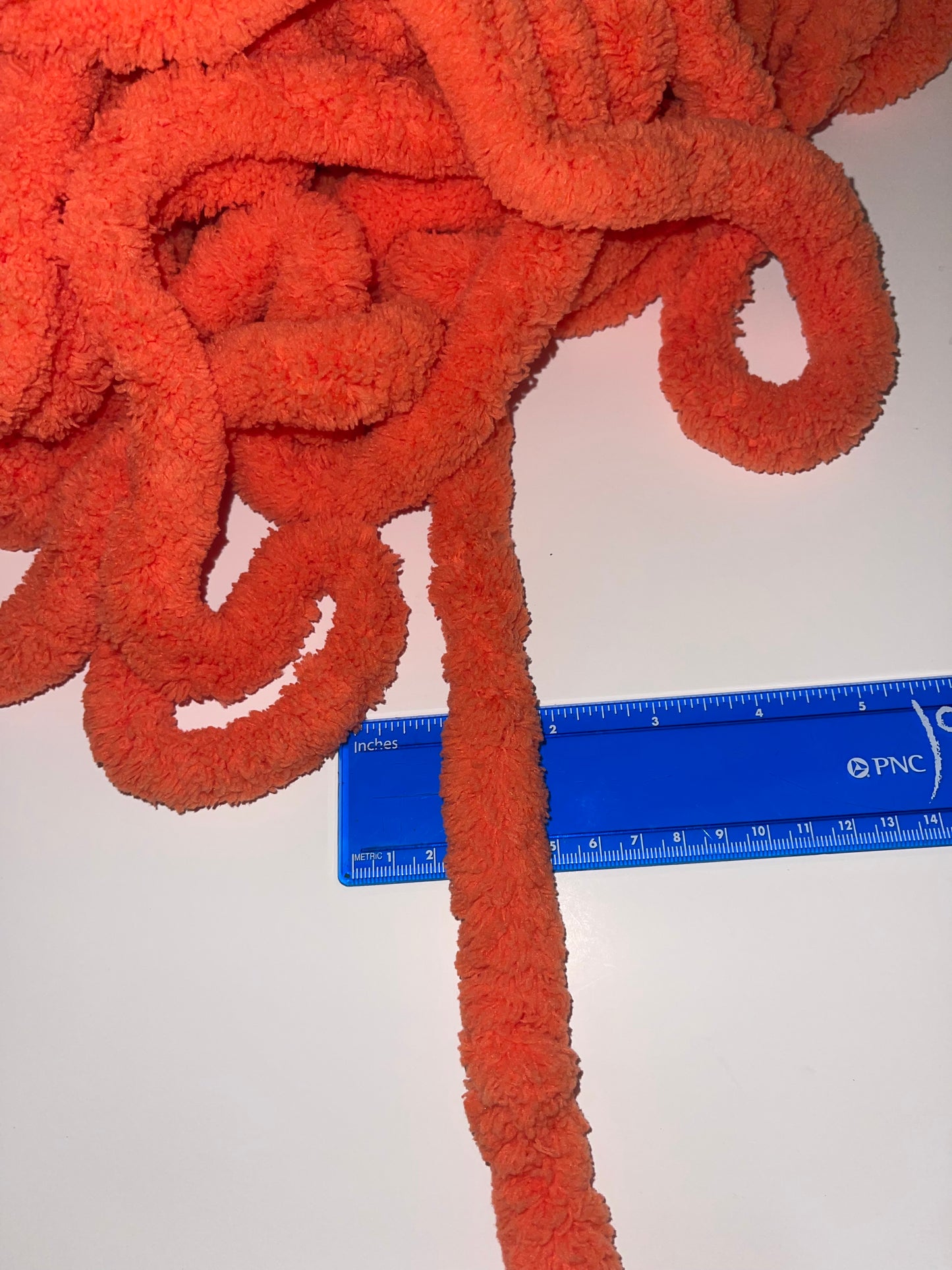JUMBO Chenille Yarn, NEW COLOR ~ Tangerine Orange ~ Loop-A-Lot ~ FREE SHIPPING AVAILABLE ~