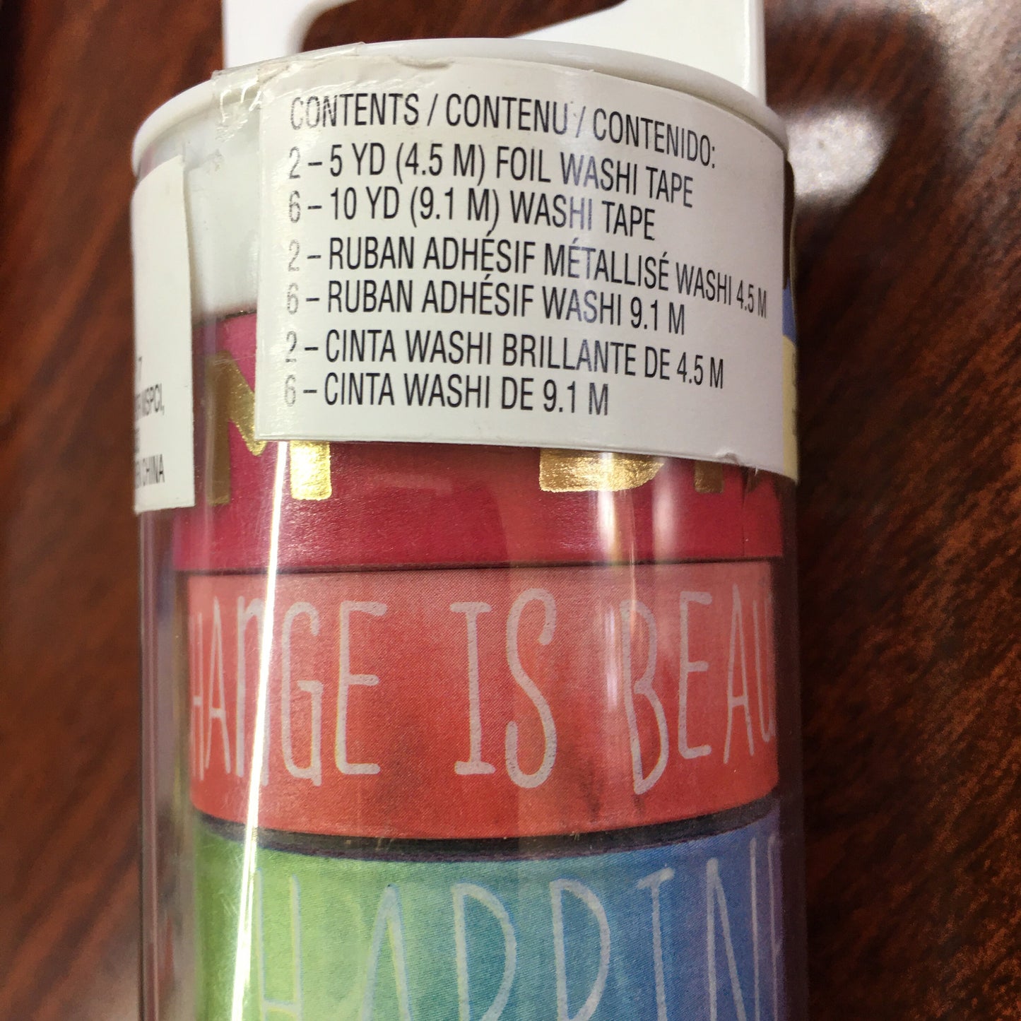 WASHI TAPE set of 8 assorted rolls, 15 yards per set ~ Crafting Tape, Journaling, Decorations