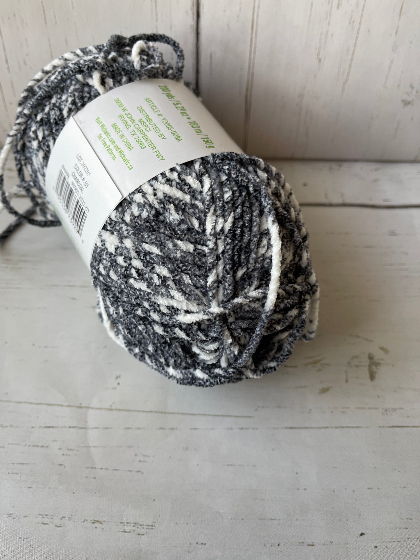 Charcoal Yarn  ~ Eco NATURALS ~ Loops and Threads Yarn