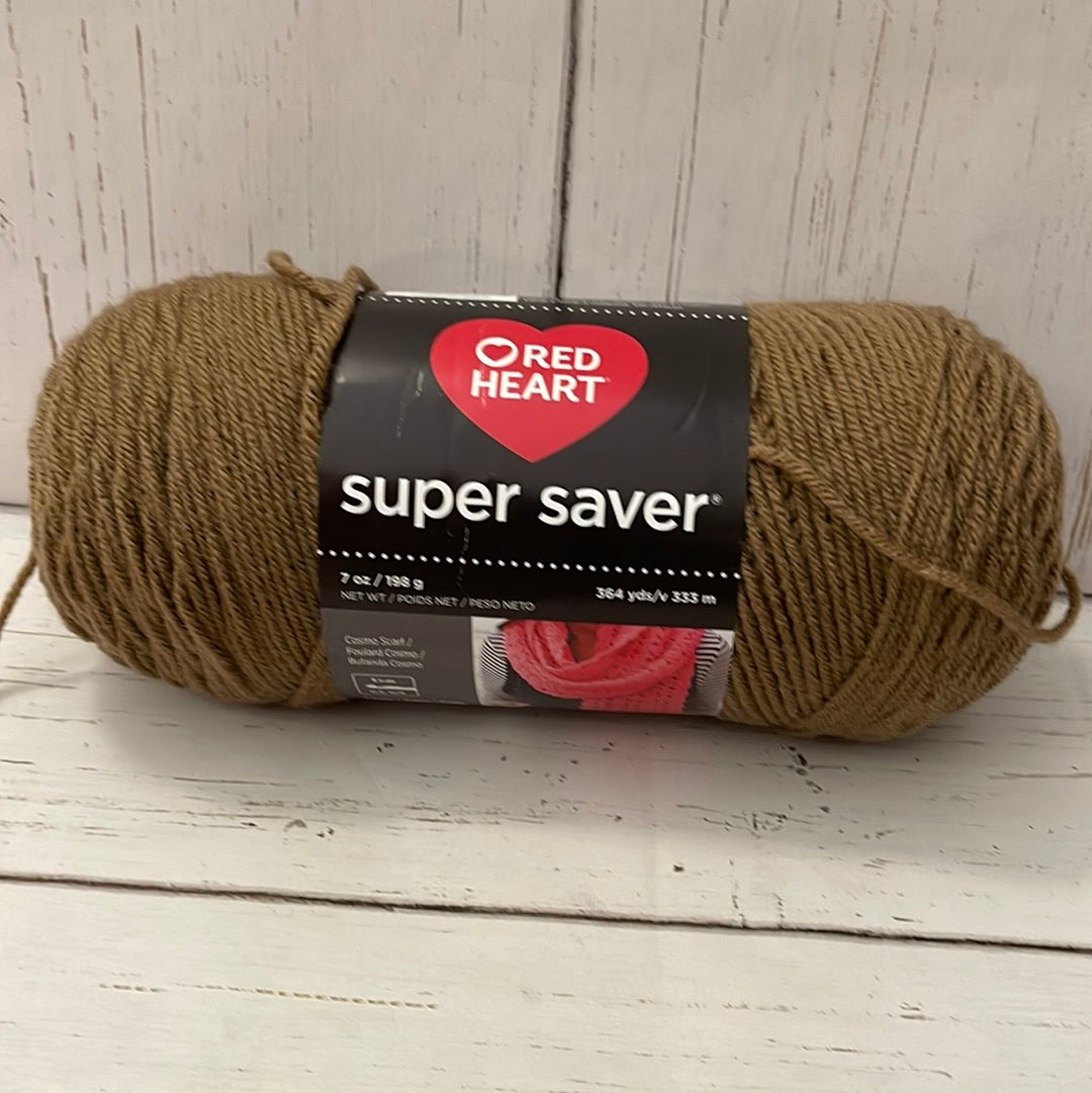 Caffe Latte Yarn ~ Red Heart Super Saver Yarn ~  7oz/198g, 364 yds/333m  size 4 Medium, crafts, crochet, knit Made in the USA