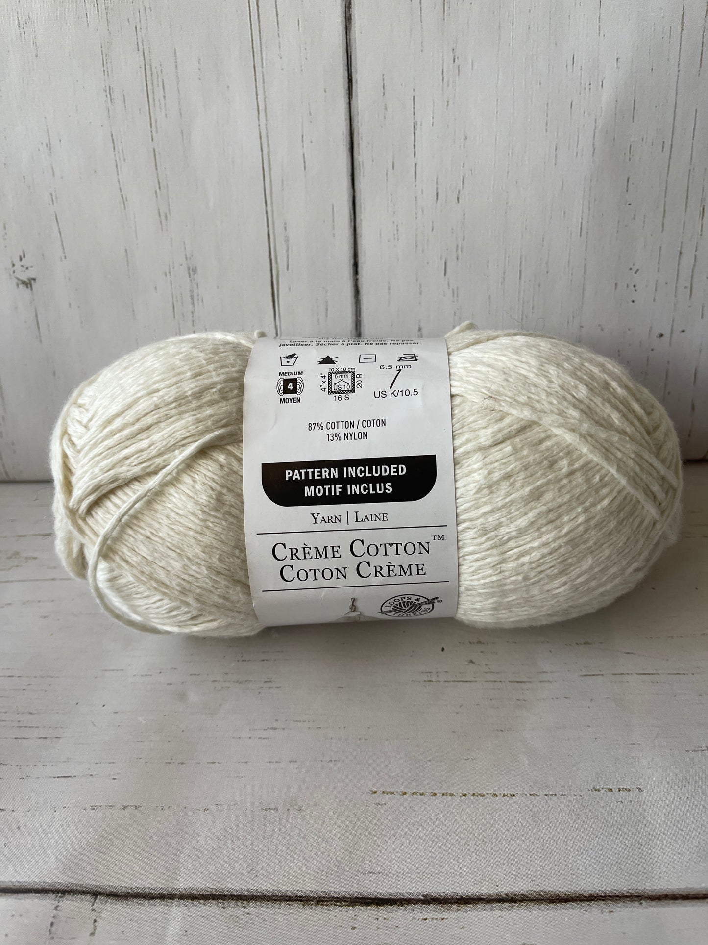 CREAM YARN  ~ Creme Cotton ~  Loops & Threads