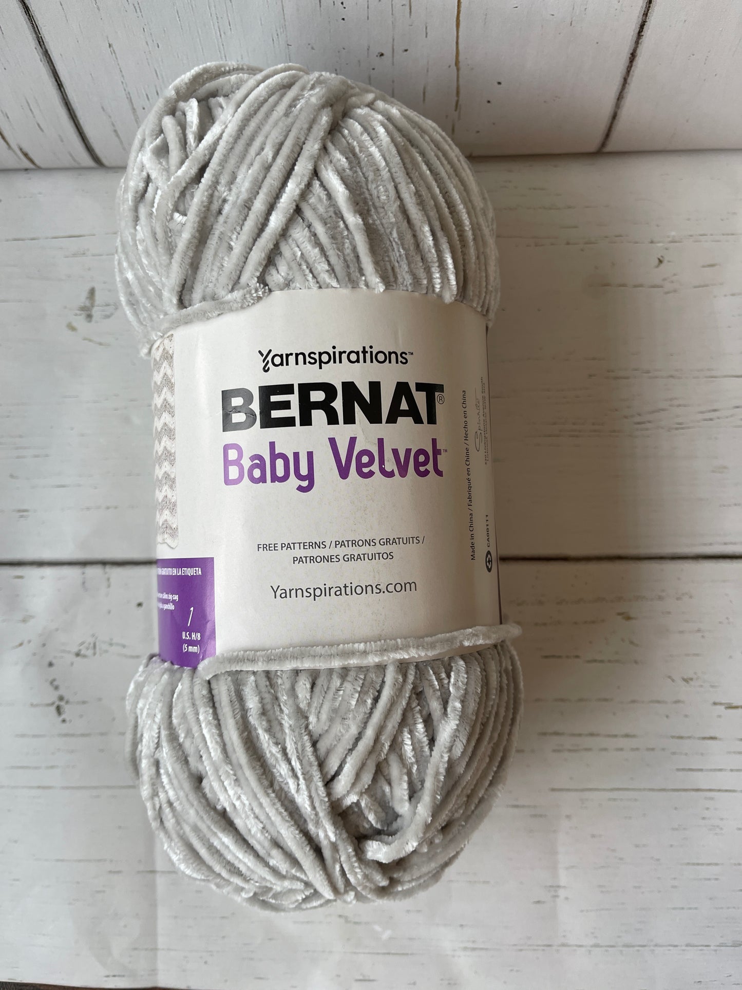 BERNAT BABY VELVET YARN ~ Misty Gray