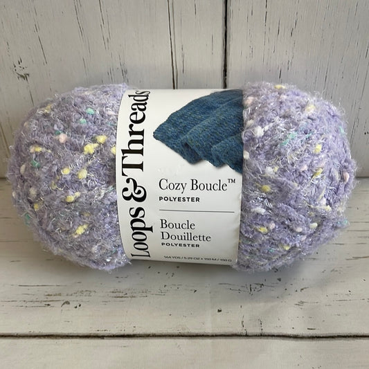 Cozy Boucle ~ CANDY DOTS YARN ~ Loops & Threads