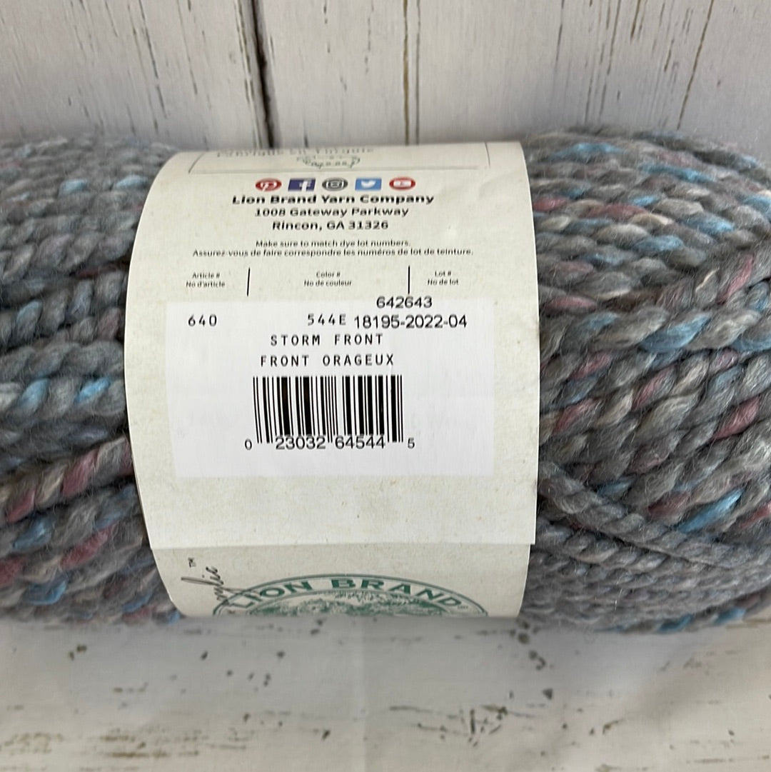 Storm Front Yarn ~ LION BRAND WOOL Ease Thick And Quick Yarn ~  5 oz. / 140 g. ~ 87 Yards / 80 Meters ~ Super Bulky 6