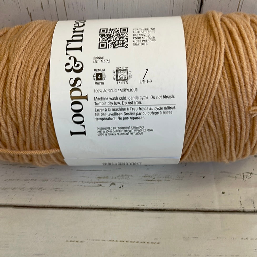 BISQUE YARN ~ Soft Classic ~  Loops & Threads