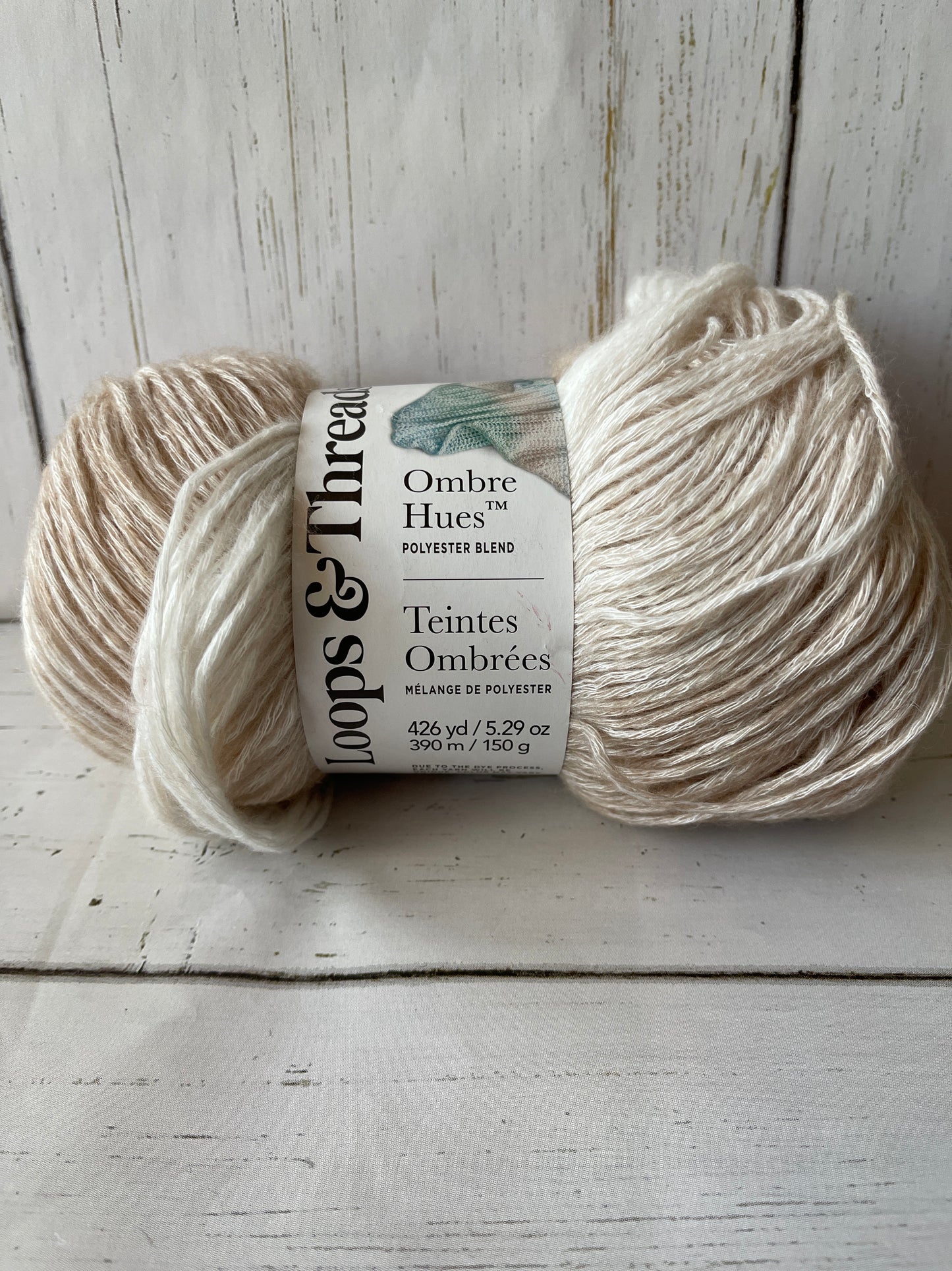 OMBRE HUES YARN ~ Coffee, Tan, Cream ~ Loops & Threads