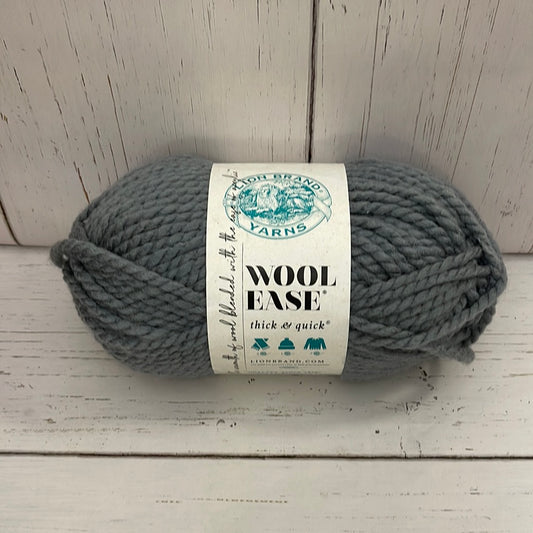 Slate ~ LION BRAND WOOL Ease Thick And Quick Yarn ~  6 oz/170g (106 yd/97 m) Super Bulky 6