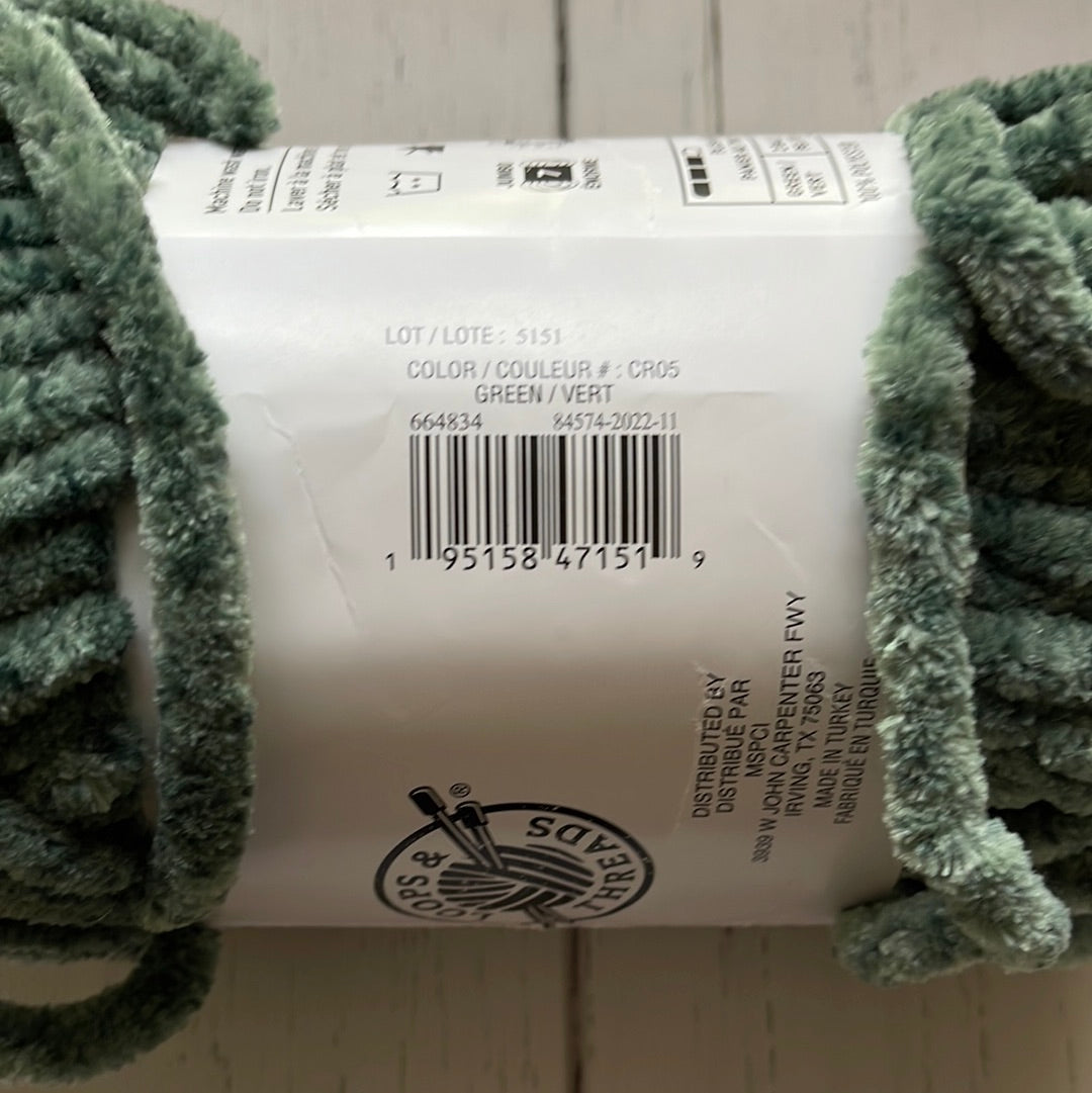 Chenille Home Heather ~ Green Yarn