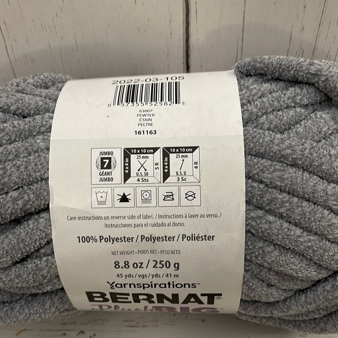 PEWTER YARN - Bernat Plush Big