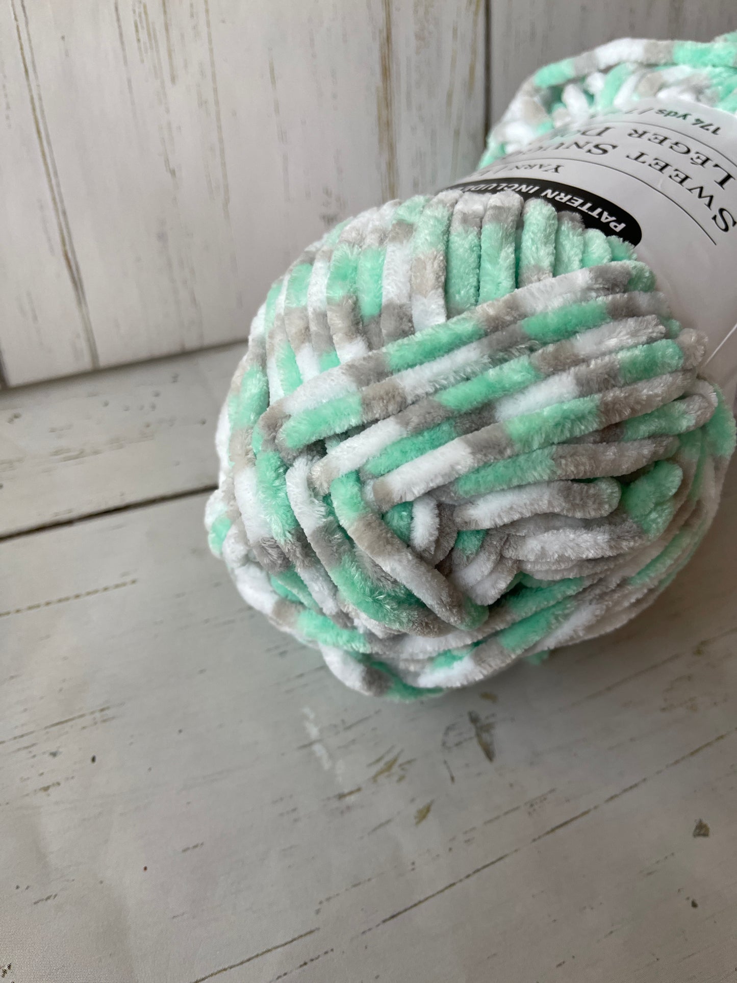 DUSTY MINT MULTI Yarn ~ Sweet Snuggles Lite ~ Loops & Threads