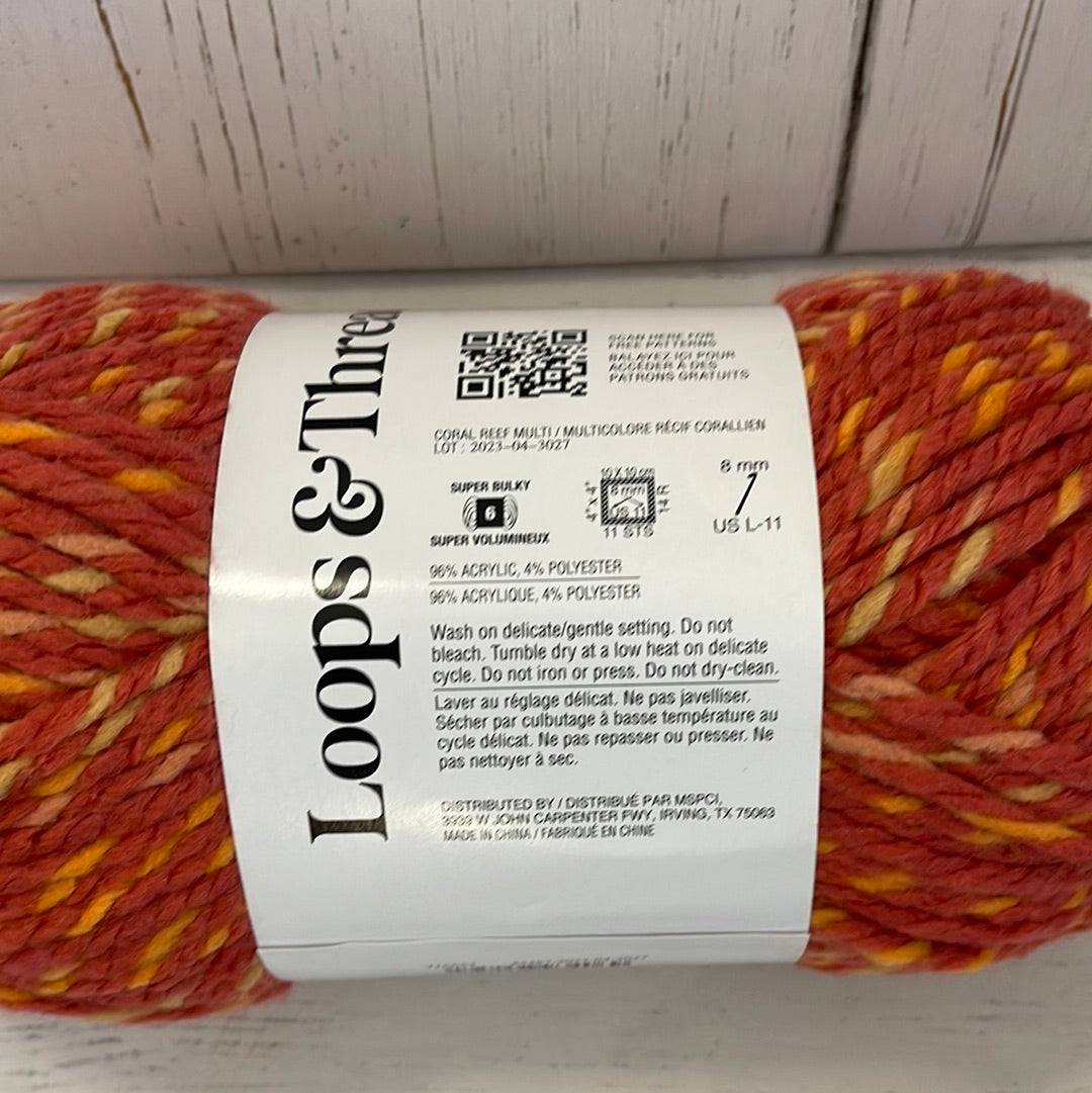 CORAL REEF Multi Yarn ~ Ringspun ~ Loops & Threads