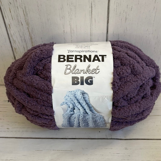 WINTER GRAPE ~ Bernat Blanket BIG  Yarn,  10.5 oz /300 g, 32 yards/29m, jumbo size 7