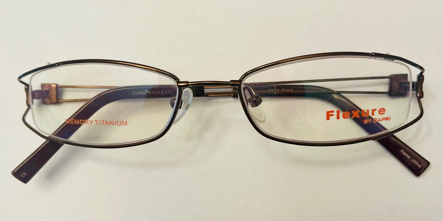 Eye Glasses Frames - Designer Flexure by Capri - Optician Clearance Sale -