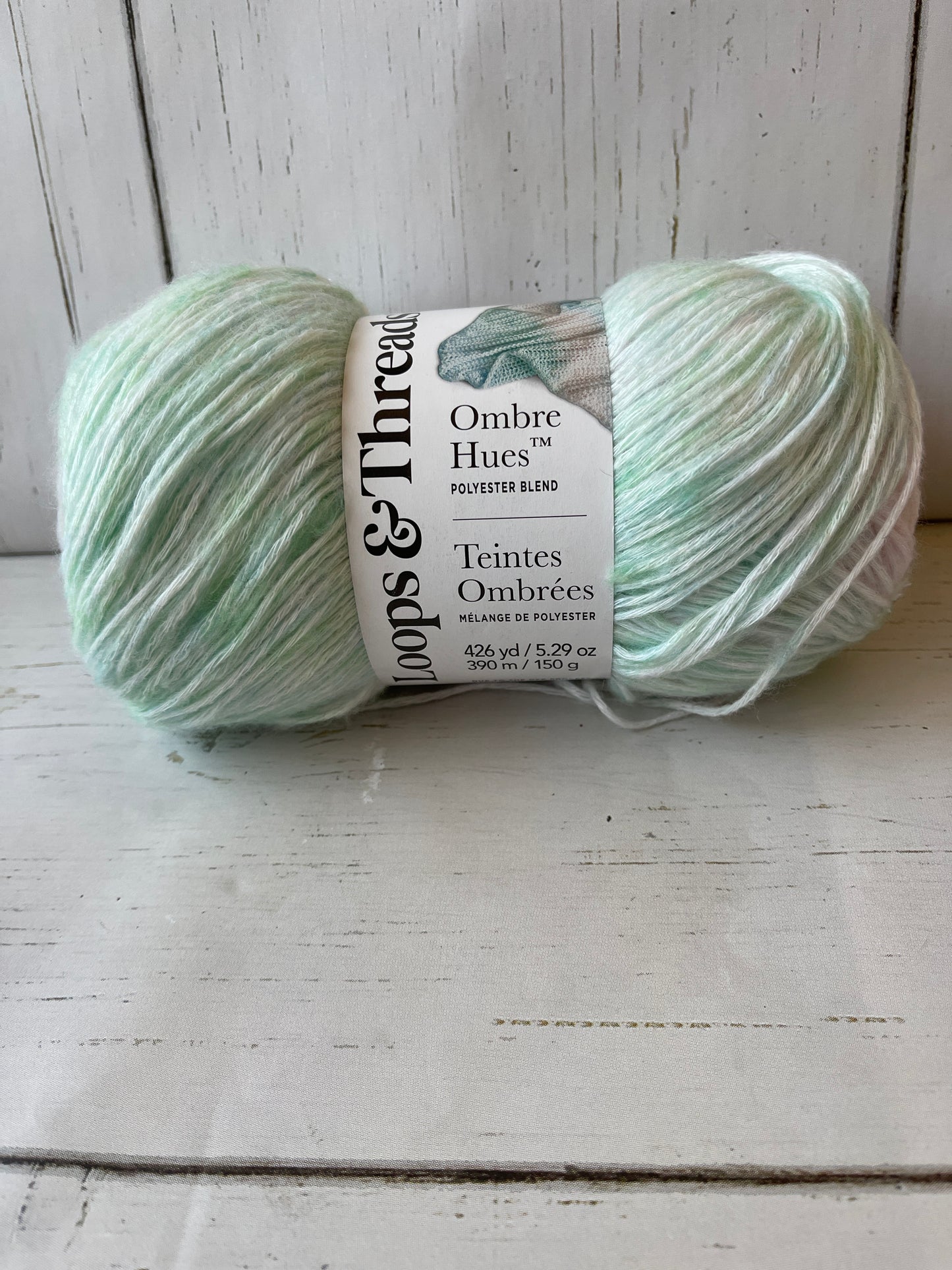 OMBRE HUES YARN ~ Blush, Sky Blue, Mint ~ Loops & Threads