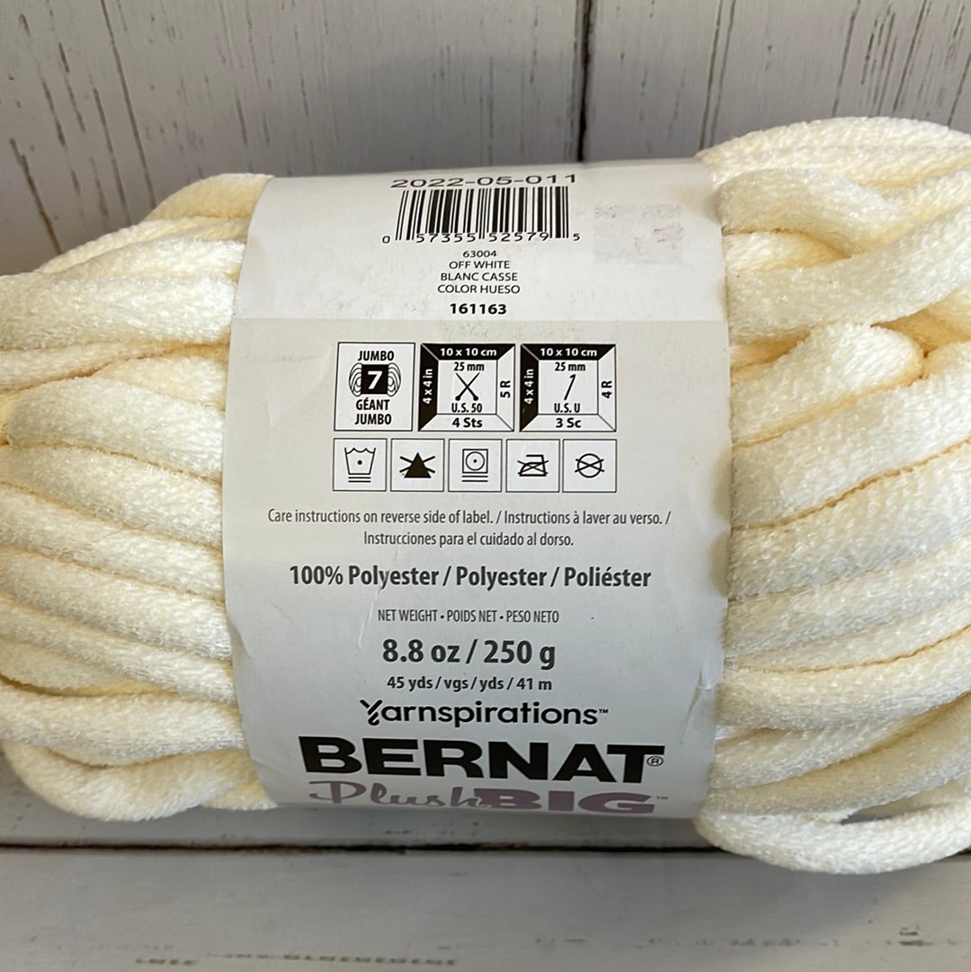 OFF WHITE YARN - Bernat Plush Big