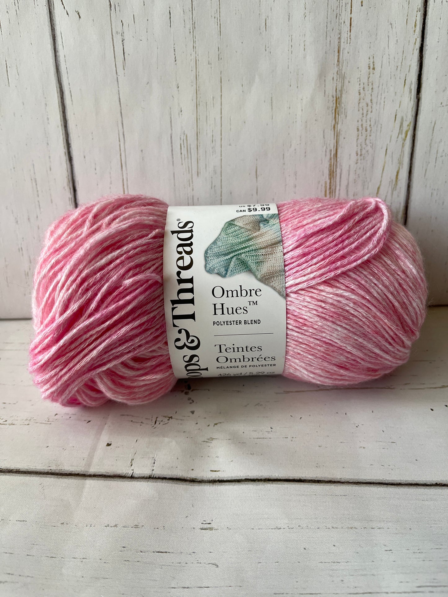 OMBRE HUES YARN ~ Pink, Rose, Cream ~ Loops & Threads