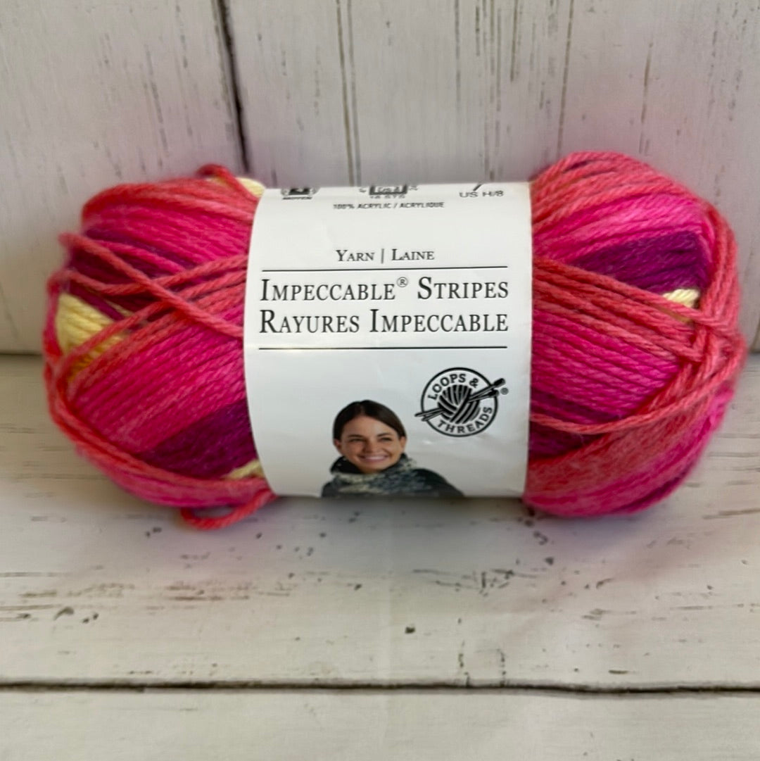 IMPECCABLE STRIPES ~ Terracotta Stripe Yarn ~ Loops & Threads