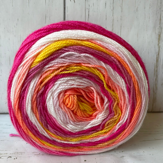 Fruit Punch Yarn ~ Caron Skinny Cakes, 8.8 oz, 795 yards