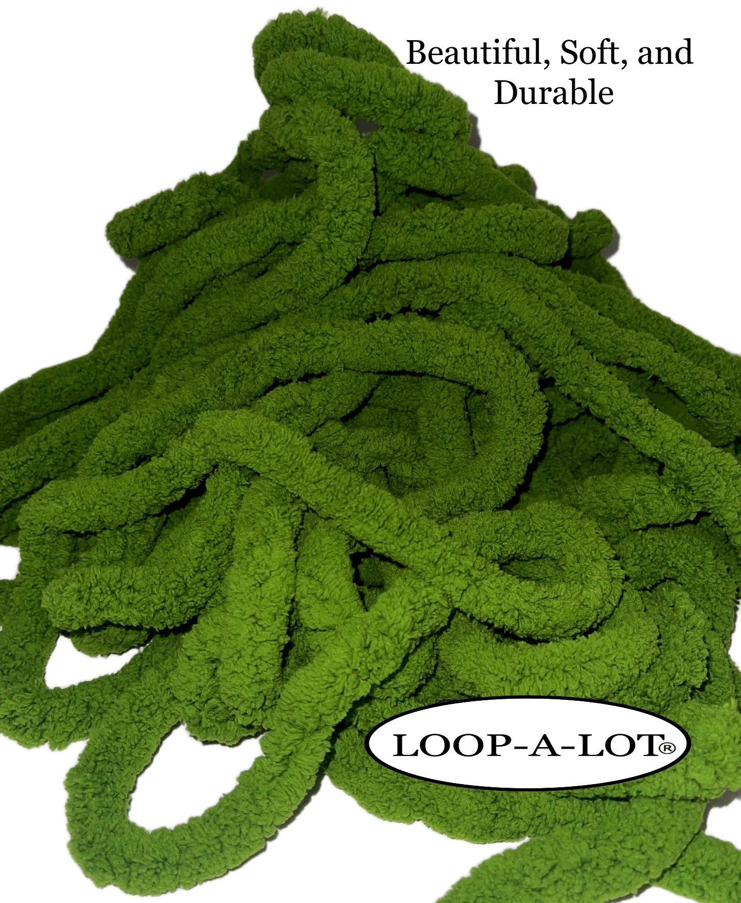 JUMBO Chenille Yarn, NEW COLOR ~ LIME ~ Loop-A-Lot ~ FREE SHIPPING AVAILABLW ~