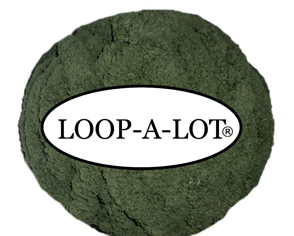 JUMBO Chenille Yarn, NEW COLOR ~ Dark Moss Green ~ Loop-A-Lot~ FREE SHIPPING AVAILABLE ~