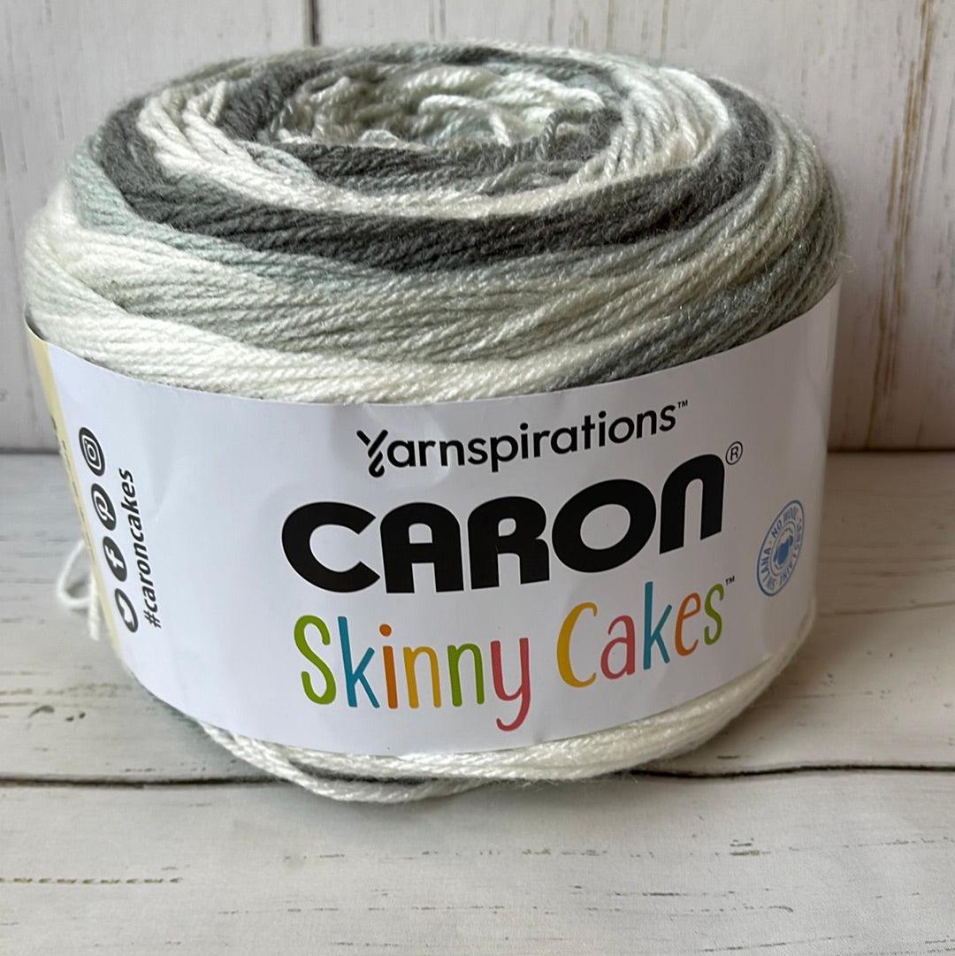 SMOKE YARN ~ Caron Skinny Cakes, 8.8 oz, 795 yards