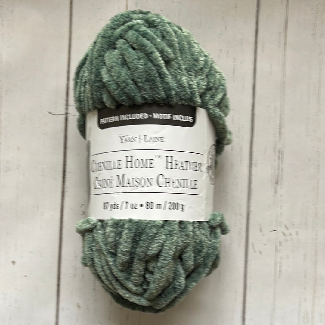 Chenille Home Heather ~ Green Yarn