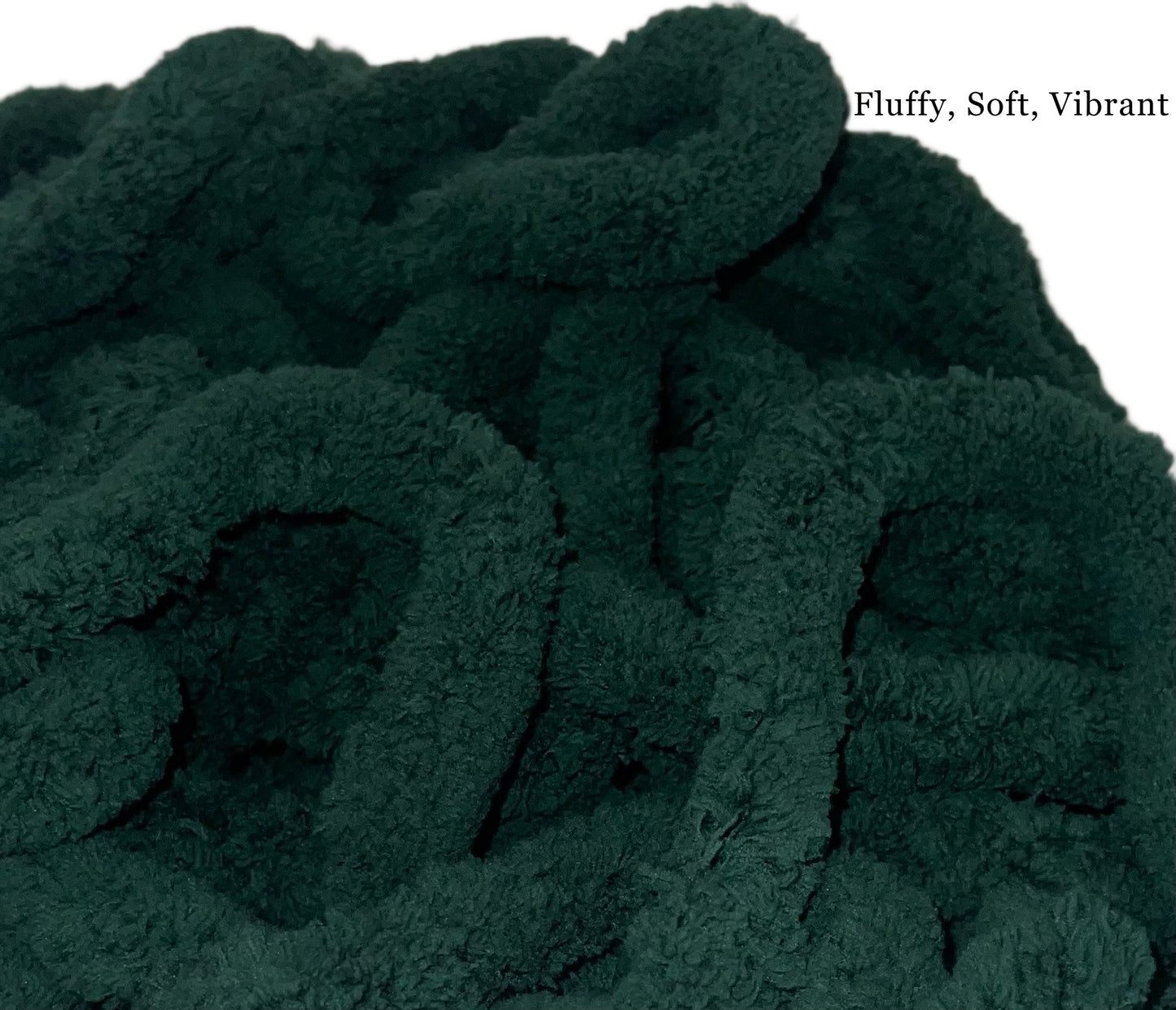 JUMBO Chenille Yarn ~ Forest Green ~ Loop-A-Lot ~ FREE SHIPPING AVAILABLE ~