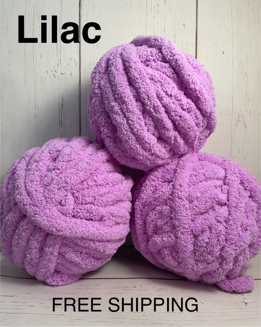 JUMBO Chenille Yarn ~   Lilac YARN ~ Loop-A-Lot ~ FREE SHIPPING AVAILABLE ~