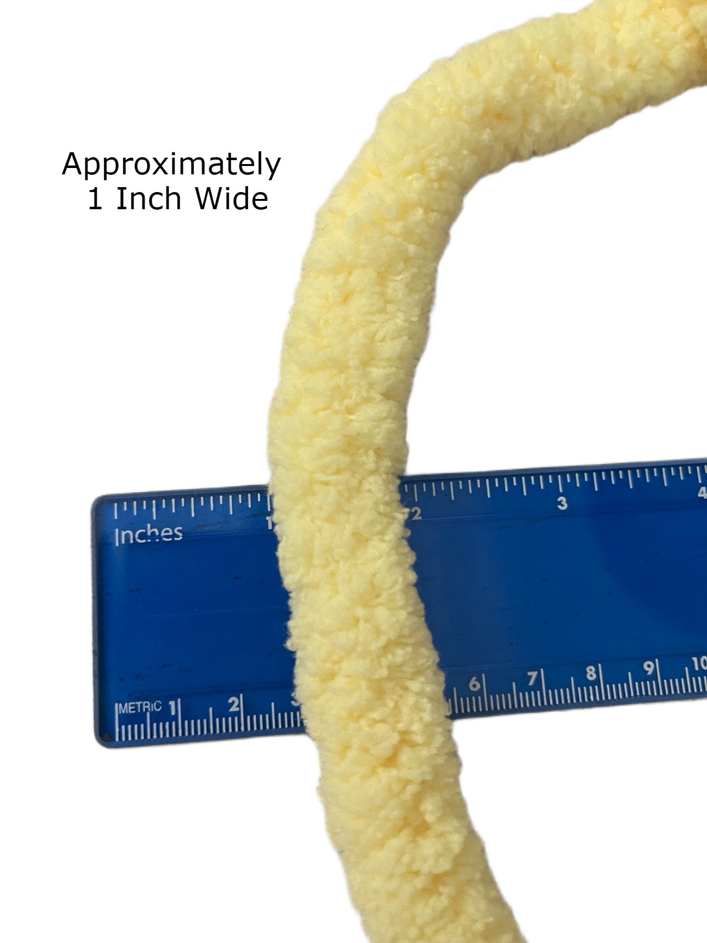 Jumbo Chunky Chenille Yarn   Light Yellow Yarn Free Shipping Available