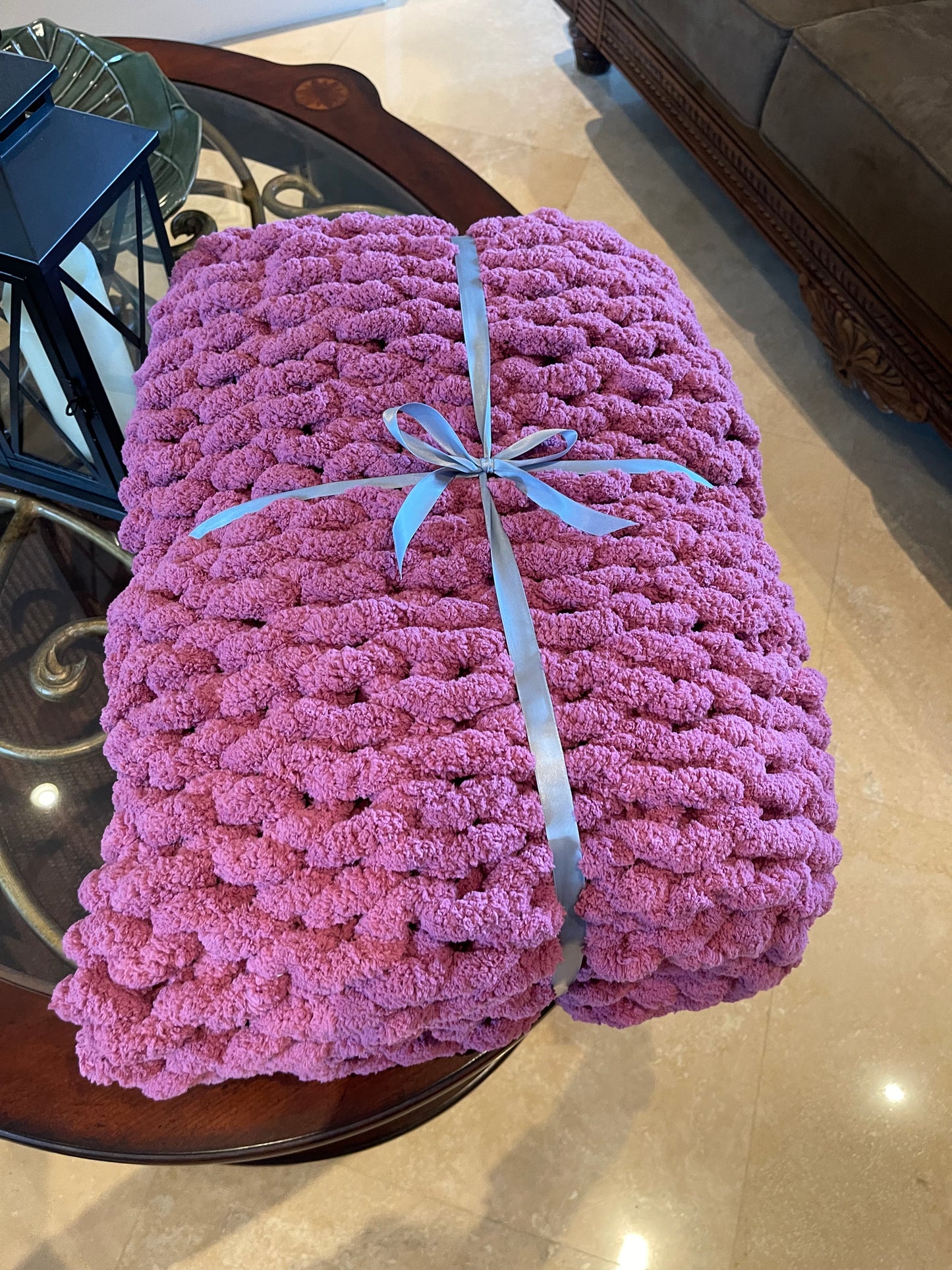 JUMBO Chenille Yarn, NEW COLOR ~ Plum Yarn ~ Loop-A-Lot ~ FREE SHIPPING AVAILABLE ~