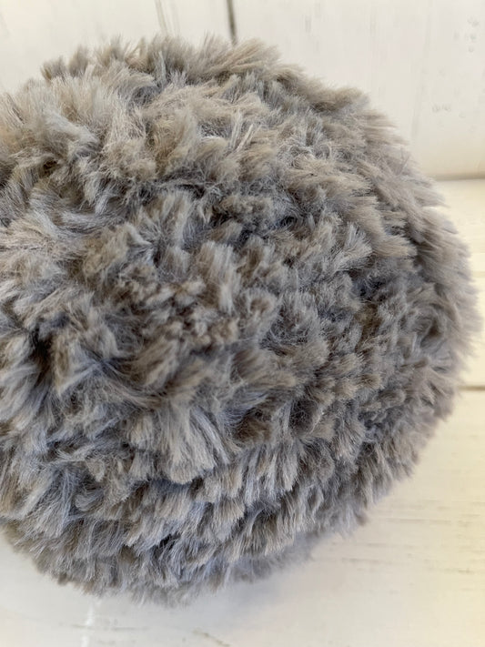 Grey Yarn ~ Faux Fur ~ Loops & Threads