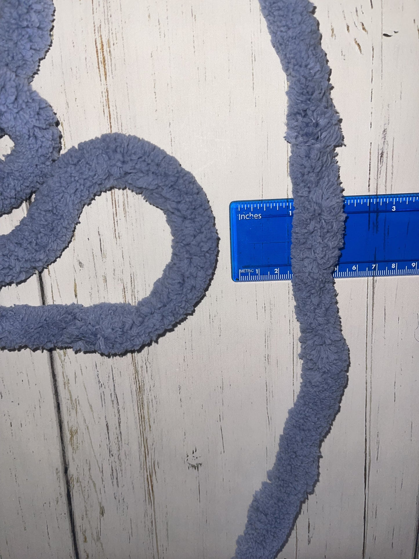 JUMBO Chenille Yarn Chunky Thick Fluffy Soft Vibrant ~ Country Blue  ~ Loop-A-Lot ~ FREE SHIPPING AVAILABLE