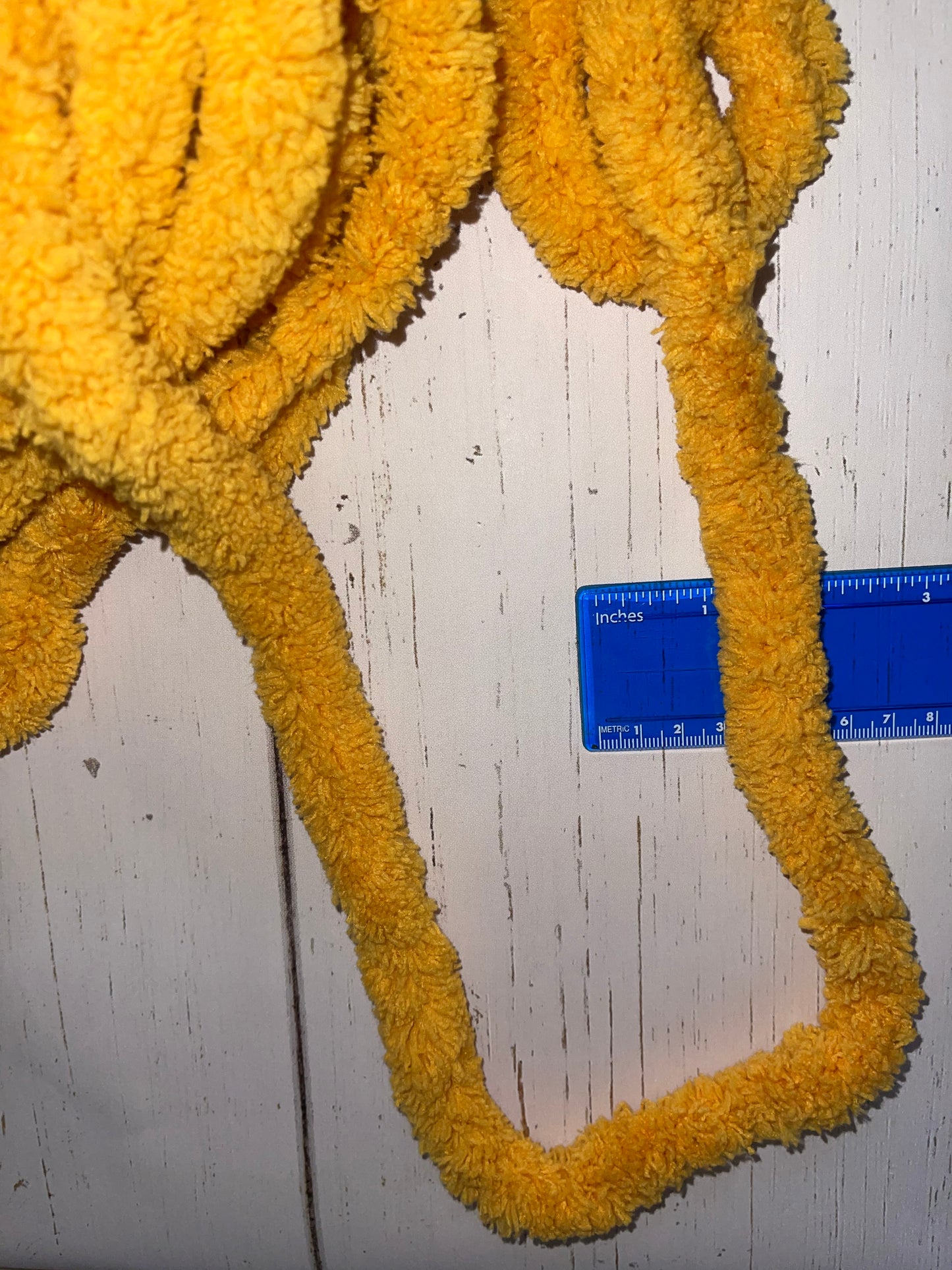 JUMBO Chenille Yarn, NEW COLOR ~ Sunflower ~ Loop-A-Lot 8oz/226.8g, 28y, Polyester, Super Bulky 7 -Low Shipping rates with combined shipping