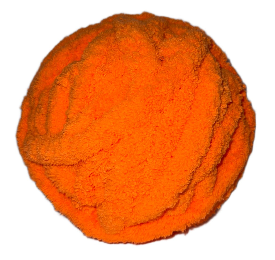 Jumbo Chenille Yarn ~ Safety Orange Yarn ~ Loop-a-Lot