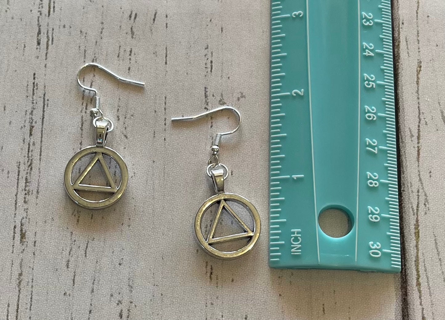 Earrings ~ Sobriety Gift ~ Recovery Gift ~ Silver