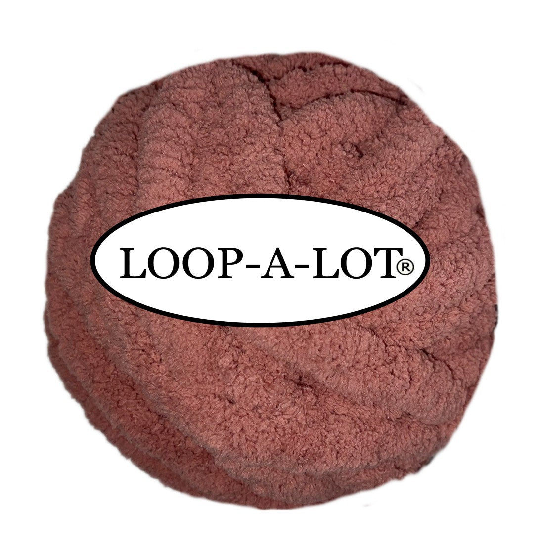 JUMBO Chenille Yarn ~ ROSE TAUPE ~ Loop-A-Lot ~ Free Shipping Available