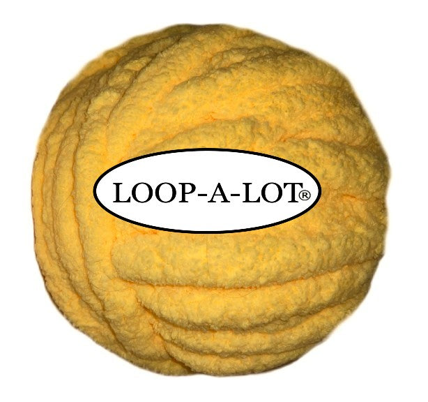 JUMBO Chenille Yarn ~ Sunny Yellow Yarn ~ Loop-A-Lot ~ FREE SHIPPING AVAILABLE