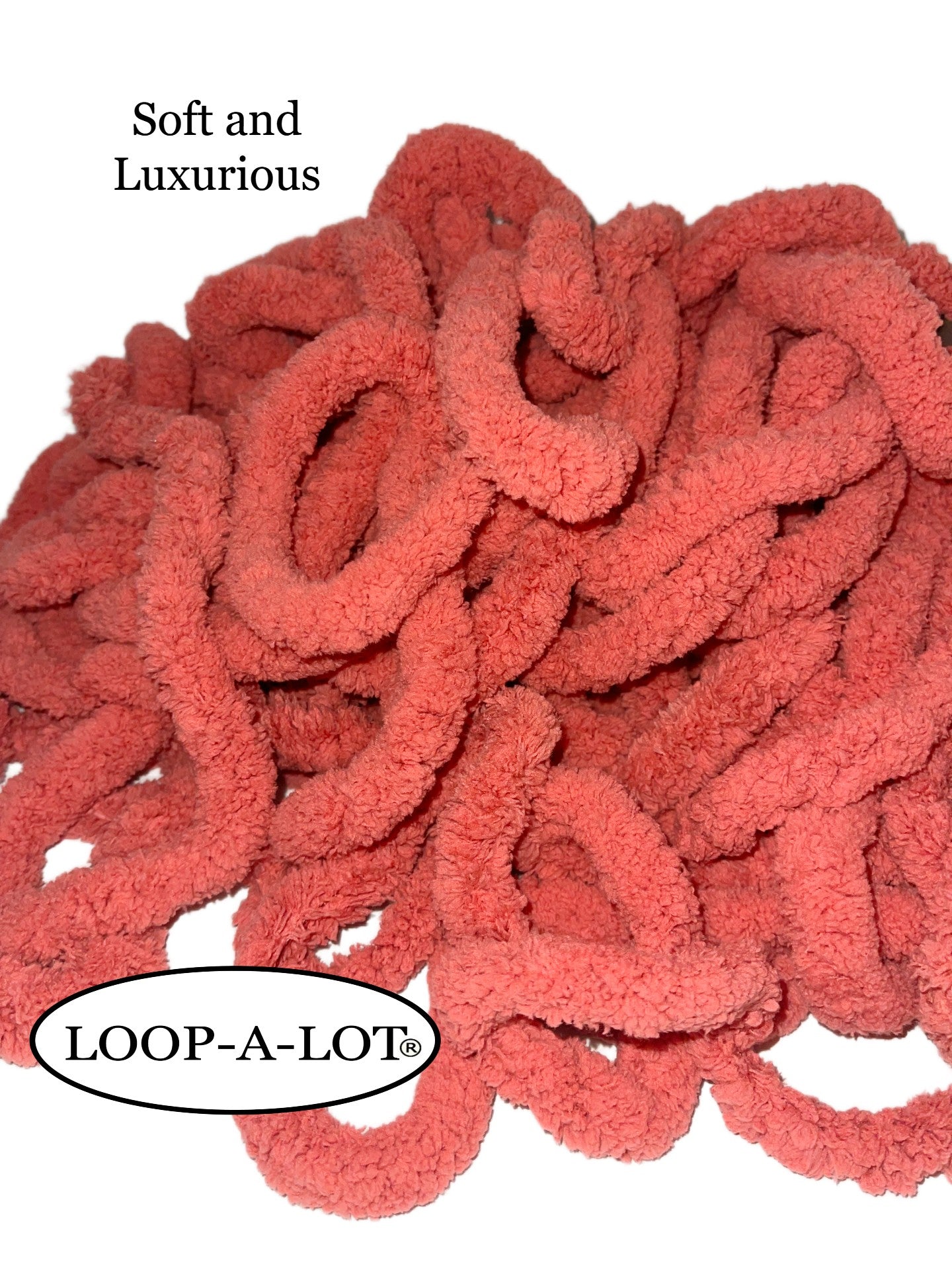 JUMBO Chenille Yarn, NEW COLOR ~ TERRA COTTA YARN ~ Loop-A-Lot ~