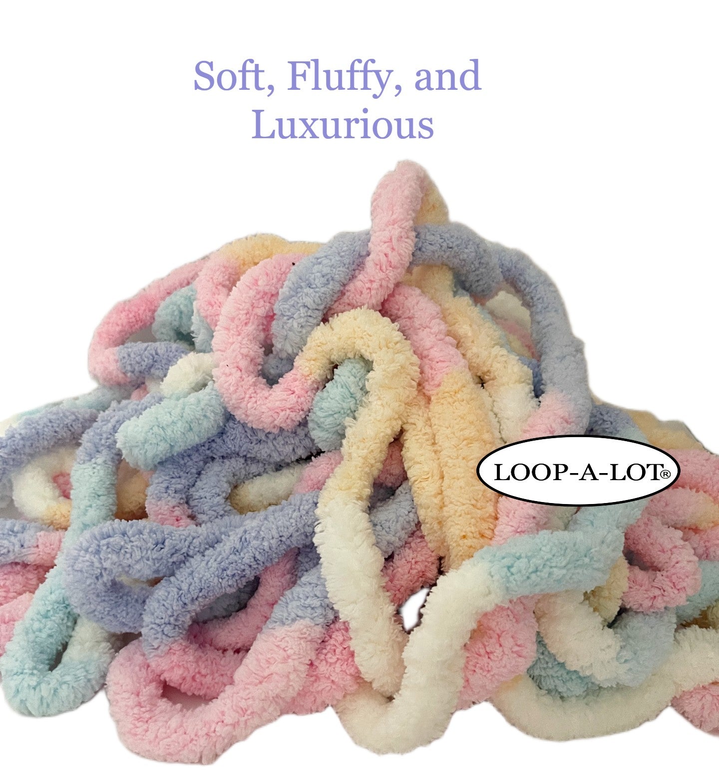 Jumbo Chunky Chenille Unicorn (multi pastel yarn) Free Shipping Available