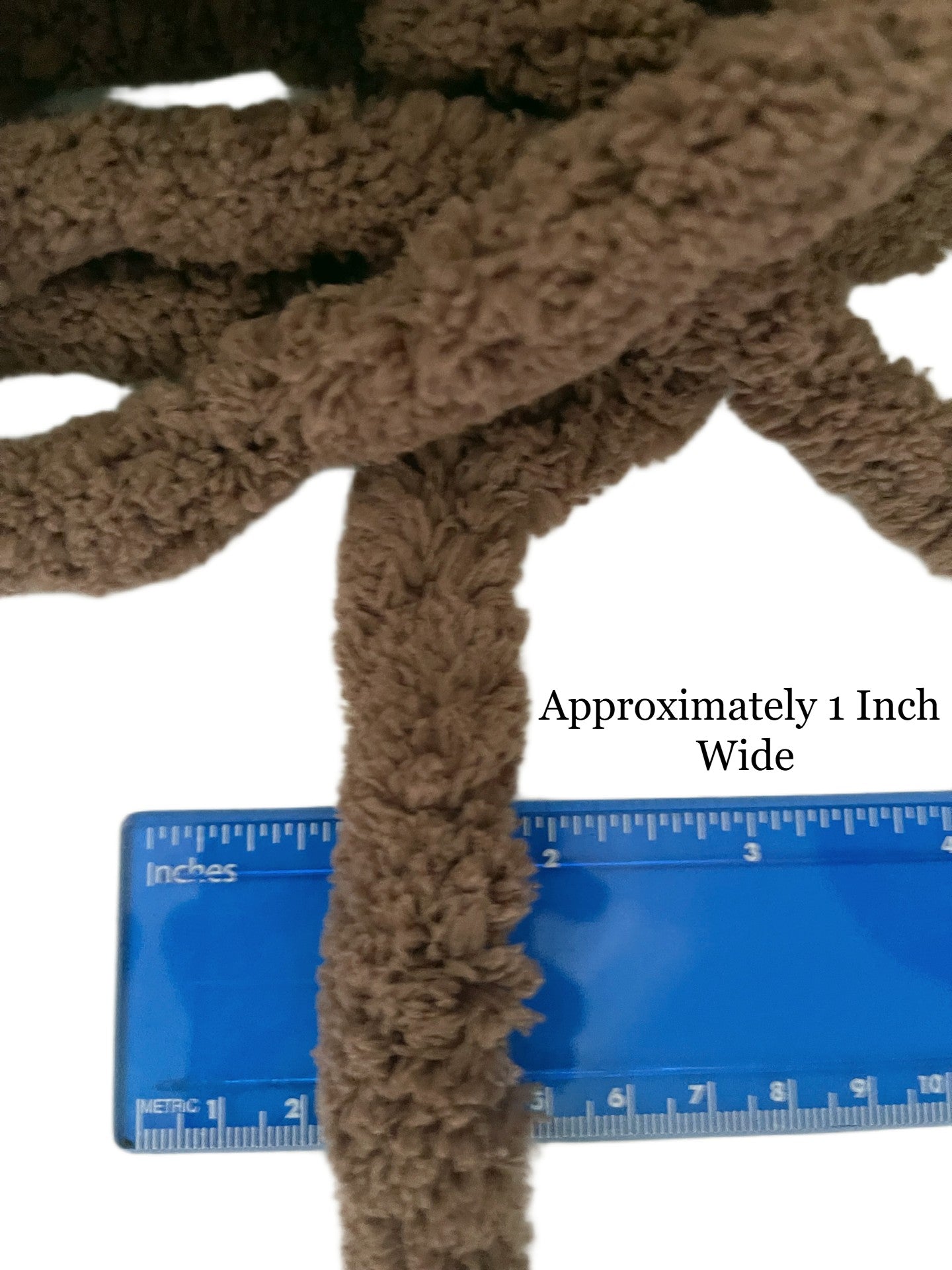 Jumbo Chenille Yarn ~ BROWN Yarn ~ Loop-a-Lot