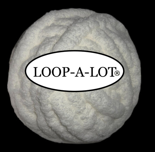 JUMBO Chenille Yarn ~ Cream Yarn ~ Loop-A-Lot ~ College Colors ~ Free Shipping Available