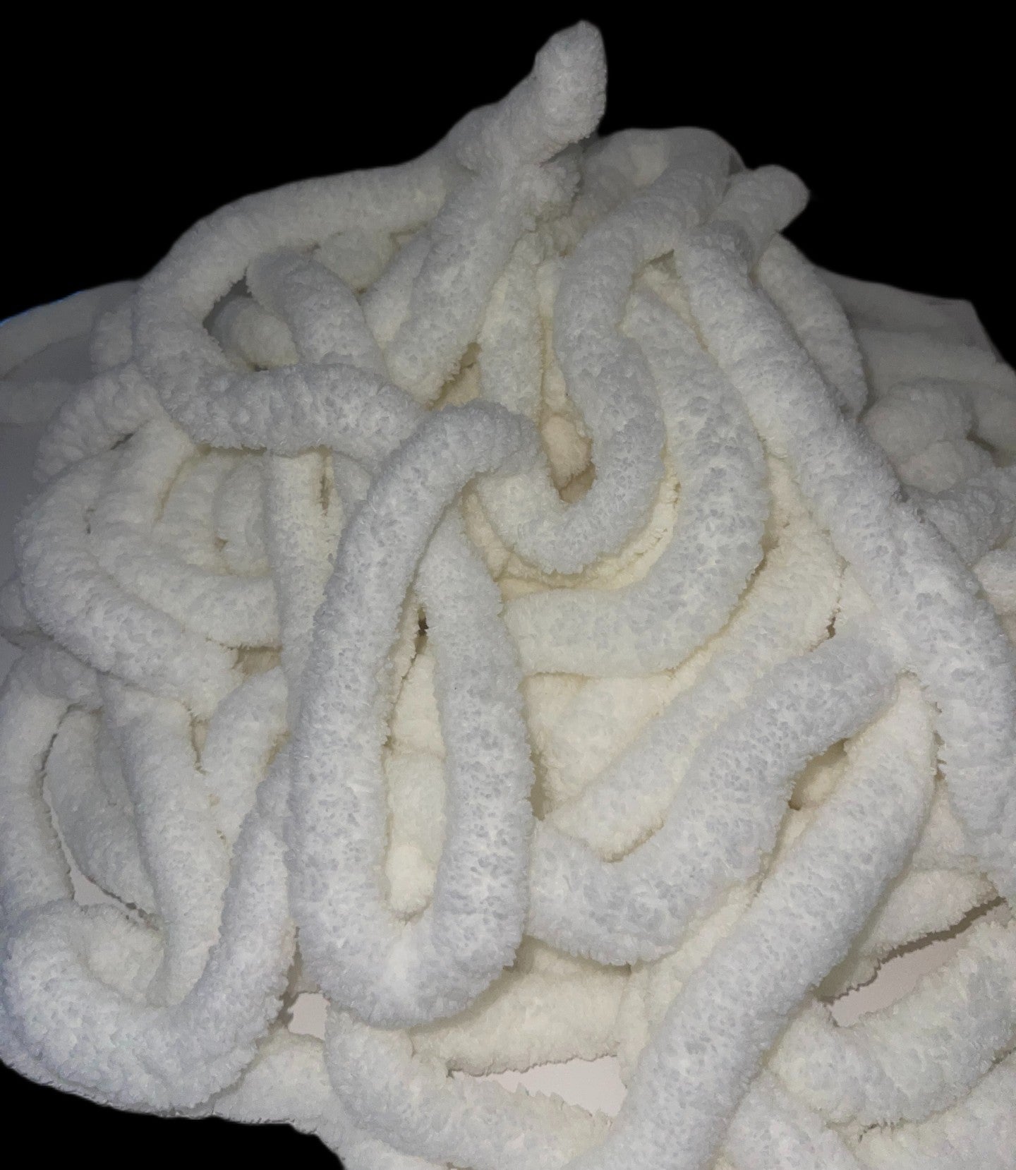 JUMBO Chenille Yarn ~ Cream Yarn ~ Loop-A-Lot ~ College Colors ~ Free Shipping Available