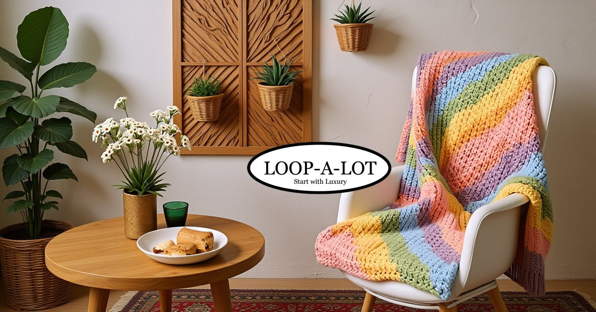 JUMBO Chenille Yarn ~ Light Purple Yarn~ Loop-A-Lot ~ FREE SHIPPING AVAILABLE ~