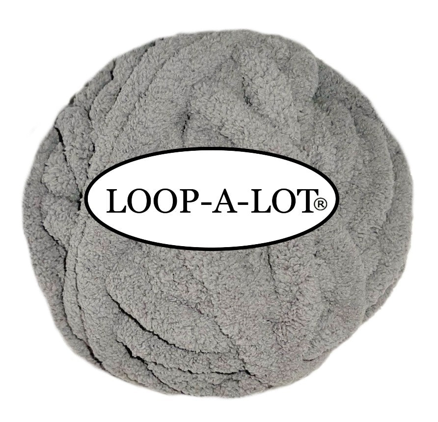 JUMBO Chenille Yarn ~ Dove Gray Yarn ~ Loop-A-Lot ~ FREE SHIPPING AVAILABLE ~