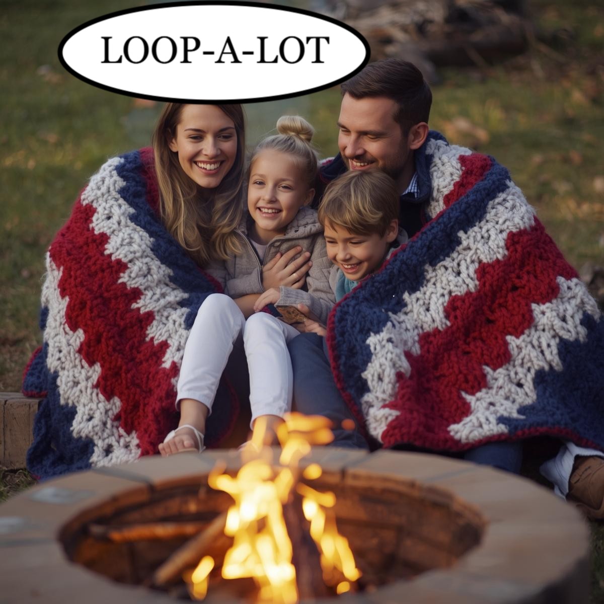 JUMBO Chenille Yarn, NEW COLOR ~ Royal Blue ~ Loop-A-Lot 8oz/226.8g, 28y, Polyester, Super Bulky 7 -Low Shipping rates