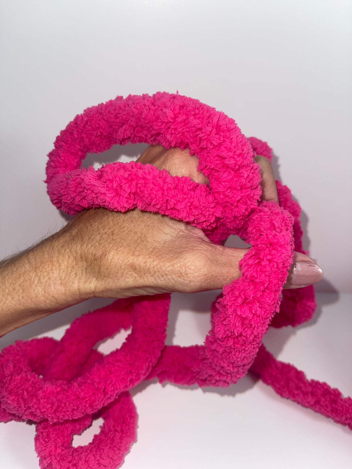 JUMBO Chenille Yarn ~   HOT PINK YARN ~ Loop-A-Lot ~ FREE SHIPPING AVAILABLE ~