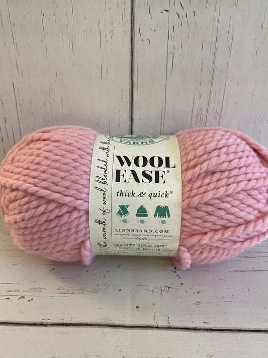 LION BRAND WOOL Ease Thick And Quick Yarn ~ Blossom ~  6 oz/170g (106 yd/97 m) Super Bulky 6