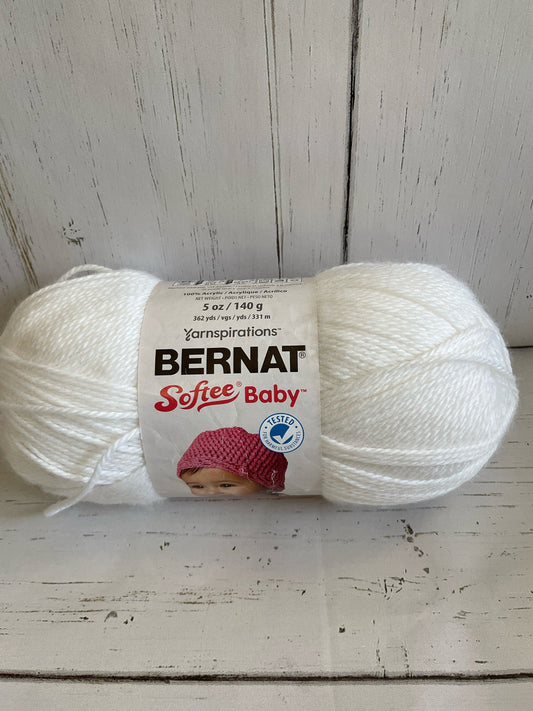 White ~ Bernat Softee Baby Yarn