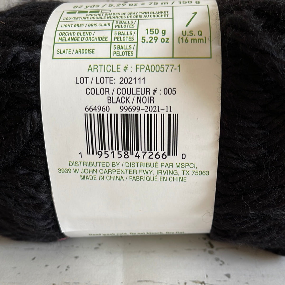 ECO-LUXE Yarn ~ Black