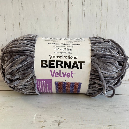 BERNAT VELVET YARN ~ Vapor Gray